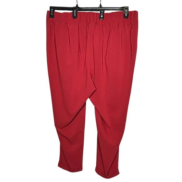 Torrid Pull on Cuffed Rusty Rose Trouser Stretch Pleat Front Pants Size 2 Plus - Picture 2 of 8